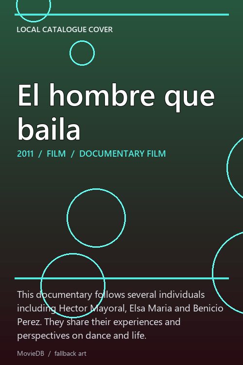 El hombre que baila poster