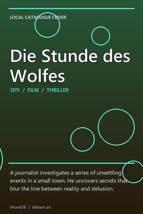 Die Stunde des Wolfes poster