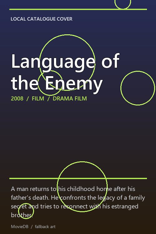 Language of the Enemy poster