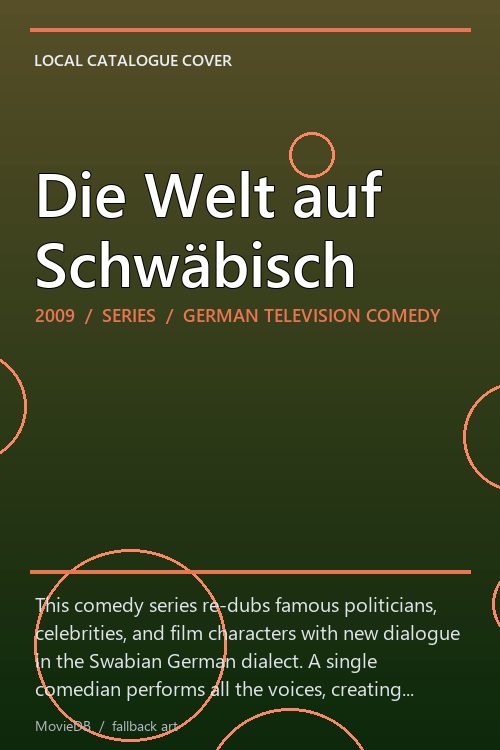 Die Welt auf Schwäbisch poster