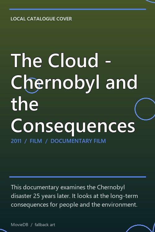 The Cloud - Chernobyl and the Consequences poster