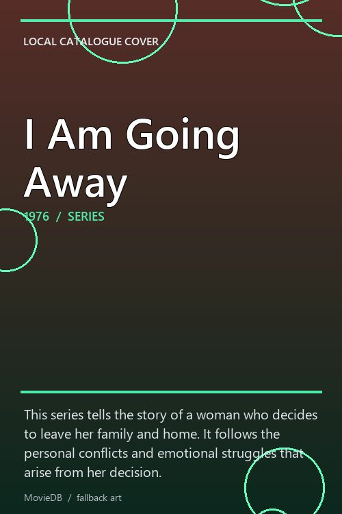 I Am Going Away poster