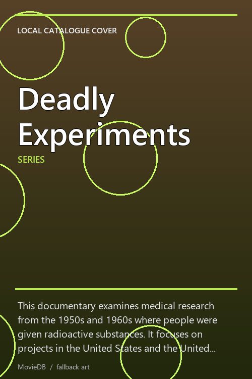 Deadly Experiments poster