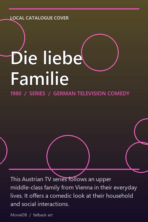 Die liebe Familie poster