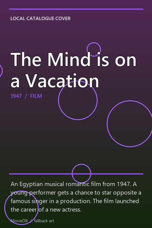 The Mind is on a Vacation poster