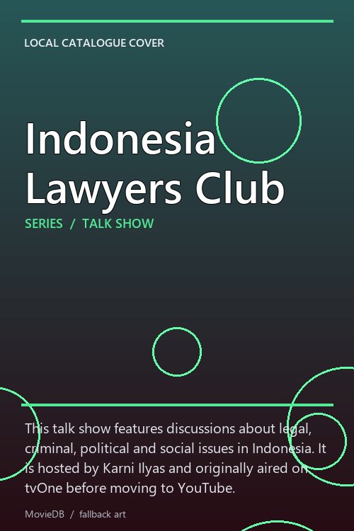 Indonesia Lawyers Club poster