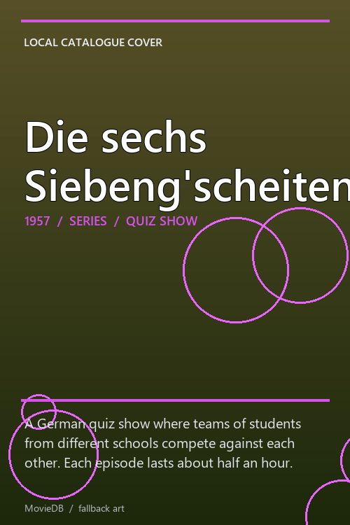 Die sechs Siebeng'scheiten poster