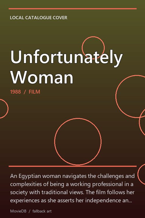 Unfortunately Woman poster