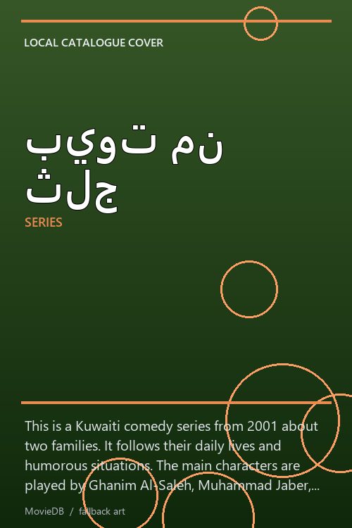 بيوت من ثلج poster