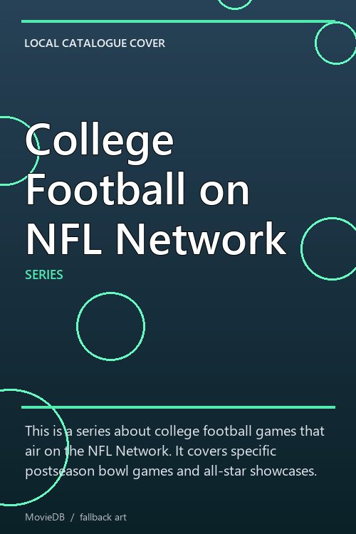 College Football on NFL Network poster