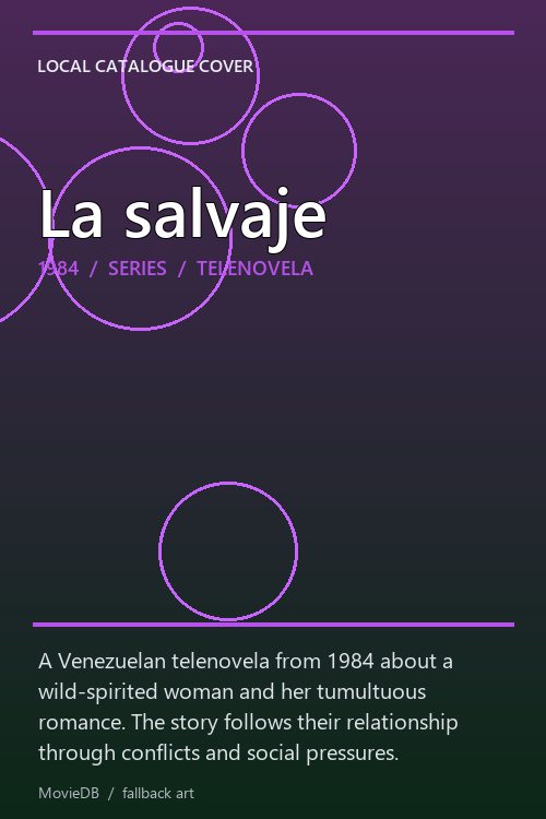 La salvaje poster
