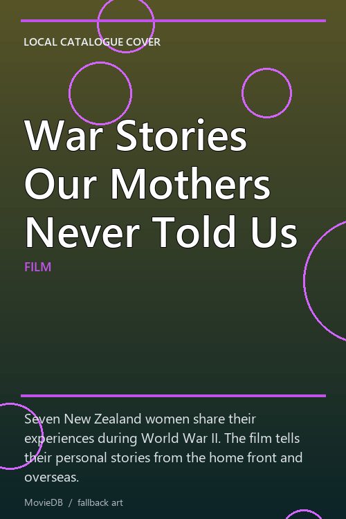 War Stories Our Mothers Never Told Us poster