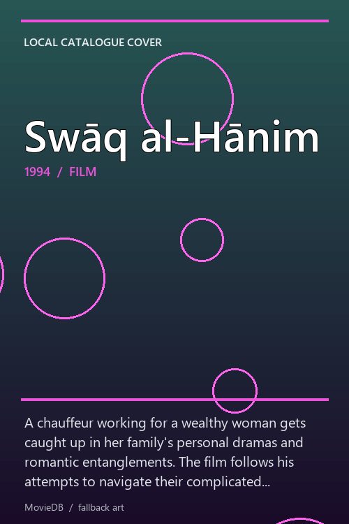 Swāq al-Hānim poster