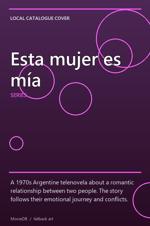 Esta mujer es mía poster