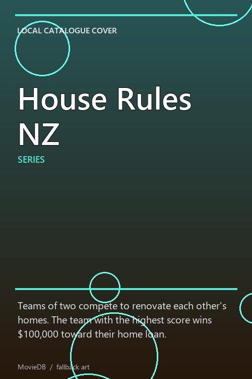House Rules NZ poster