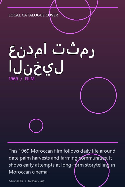 عندما تثمر النخيل poster