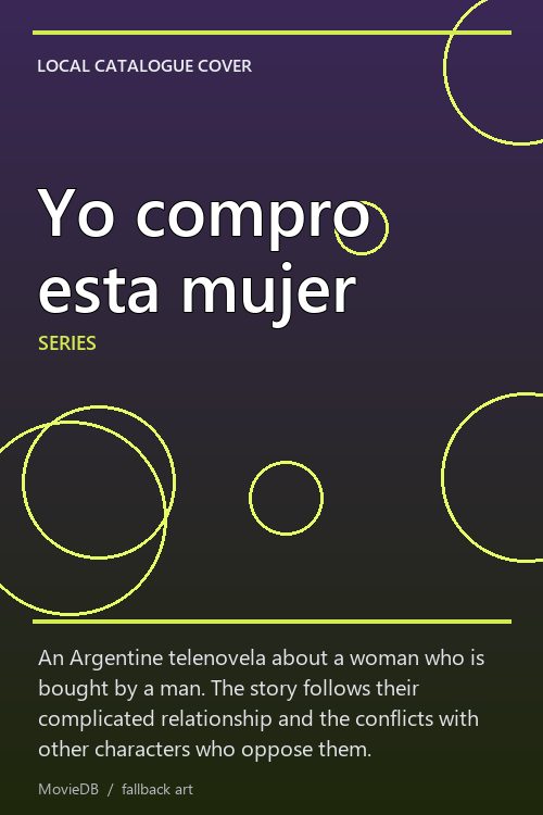 Yo compro esta mujer poster
