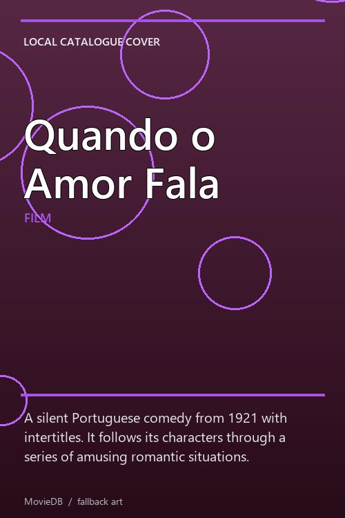 Quando o Amor Fala poster