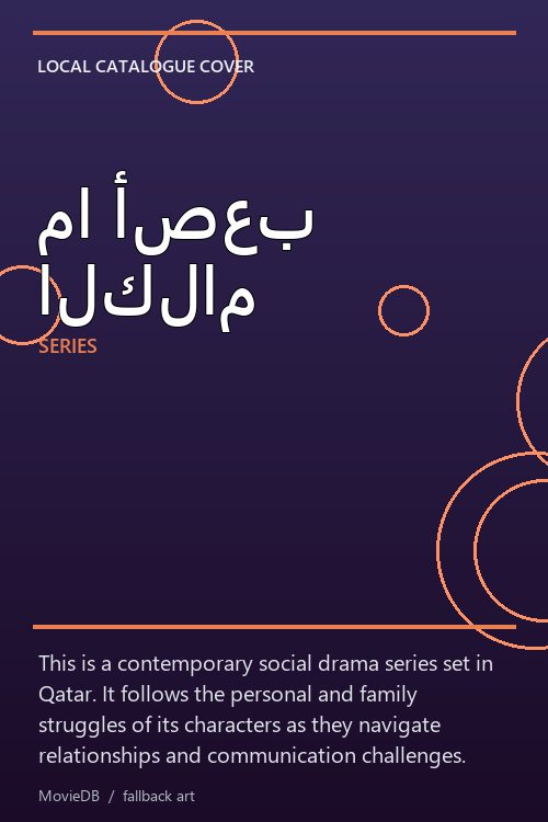 ما أصعب الكلام poster