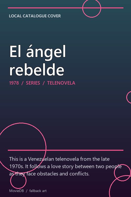 El ángel rebelde poster