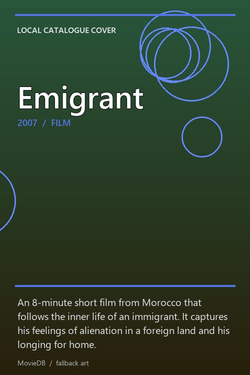 Emigrant poster