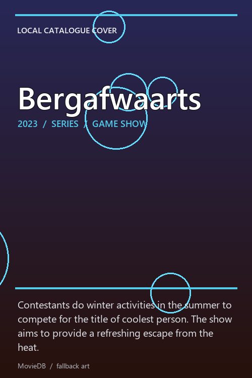 Bergafwaarts poster