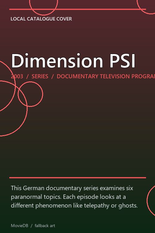 Dimension PSI poster