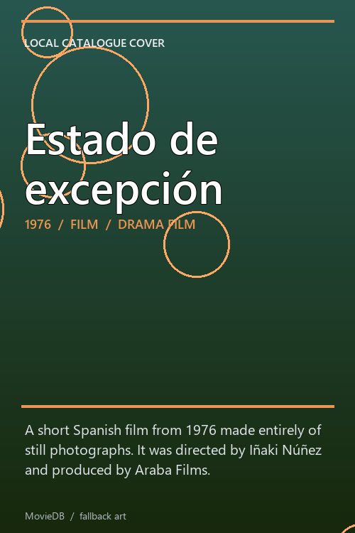 Estado de excepción poster