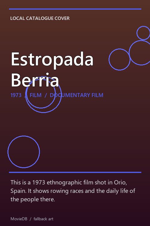 Estropada Berria poster