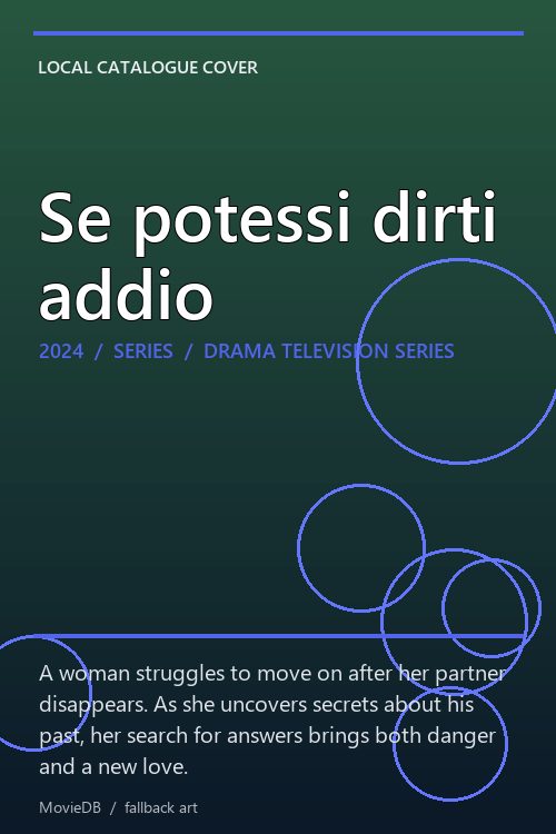 Se potessi dirti addio poster