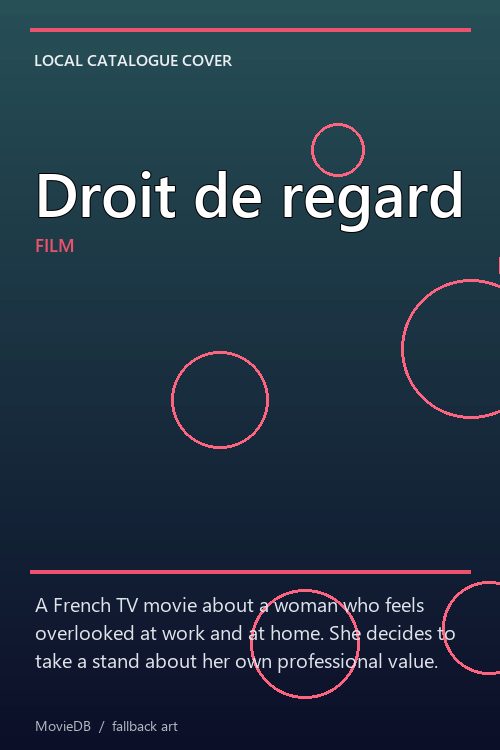 Droit de regard poster