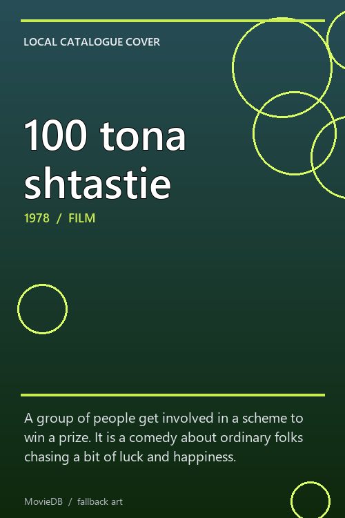 100 tona shtastie poster
