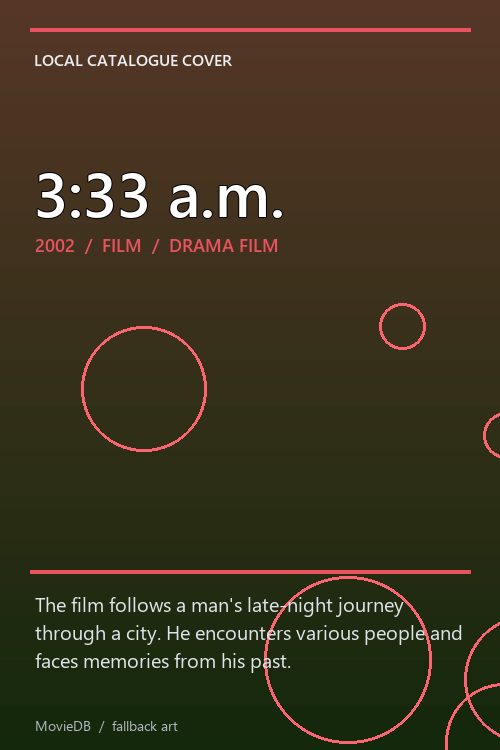 3:33 a.m. poster