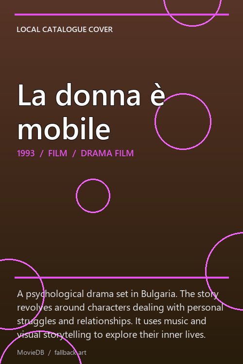 La donna è mobile poster