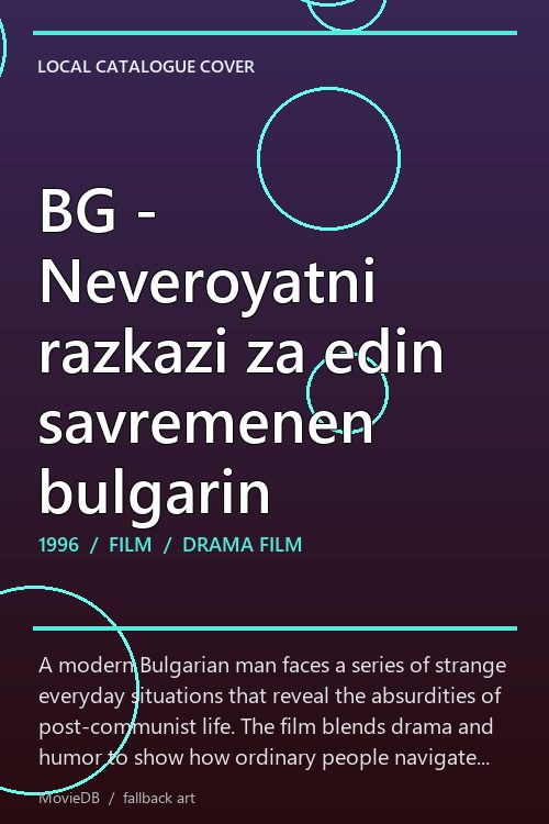 BG - Neveroyatni razkazi za edin savremenen bulgarin poster