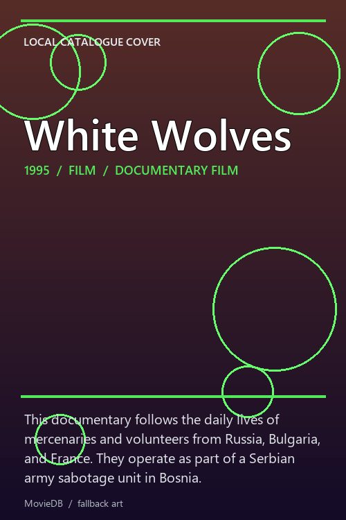 White Wolves poster