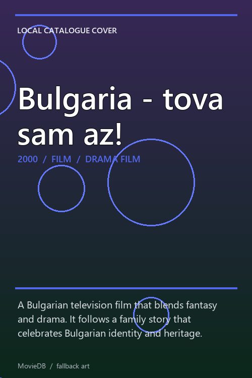 Bulgaria - tova sam az! poster