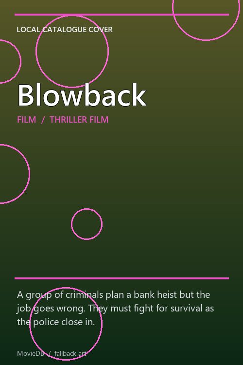 Blowback poster