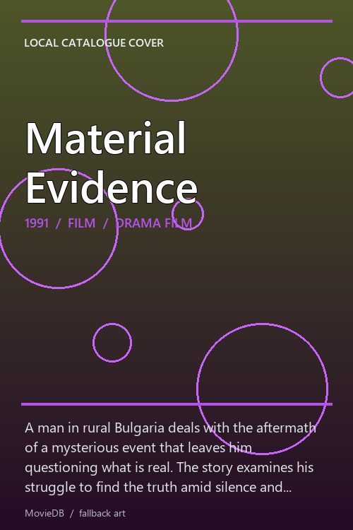 Material Evidence poster