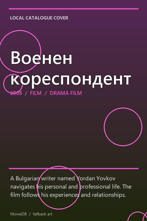 Военен кореспондент poster