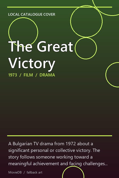 The Great Victory poster