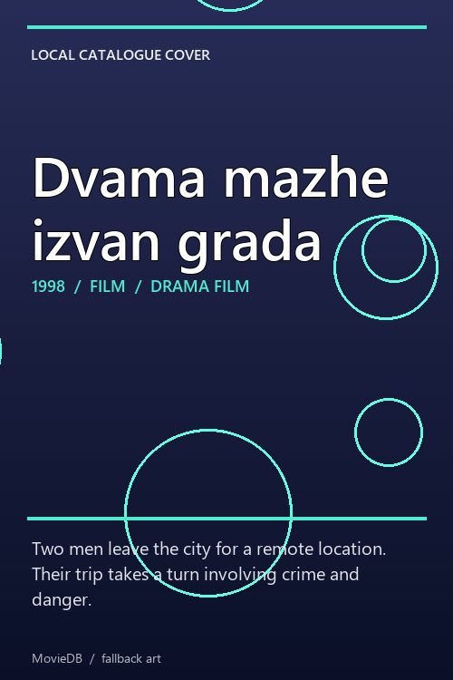 Dvama mazhe izvan grada poster