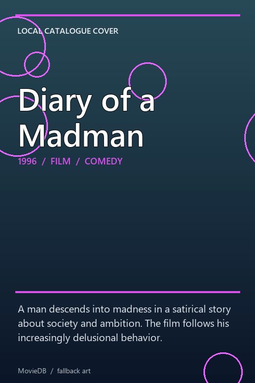 Diary of a Madman poster
