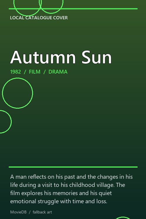 Autumn Sun poster
