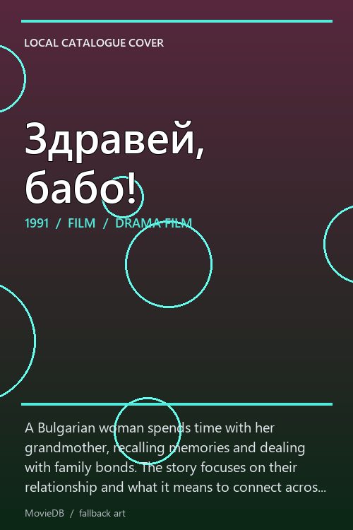 Здравей, бабо! poster