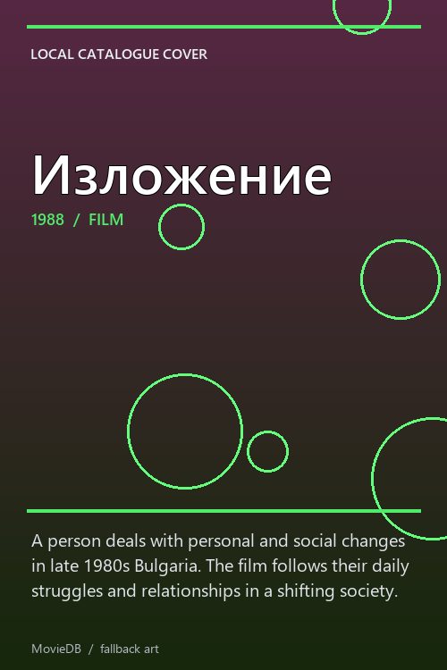 Изложение poster