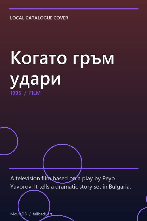 Когато гръм удари poster