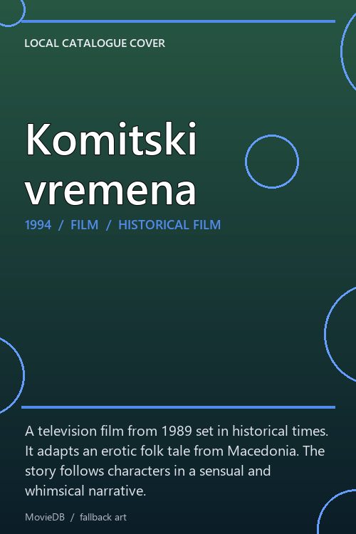 Komitski vremena poster