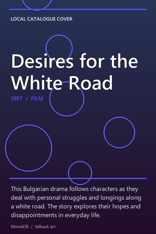 Desires for the White Road poster