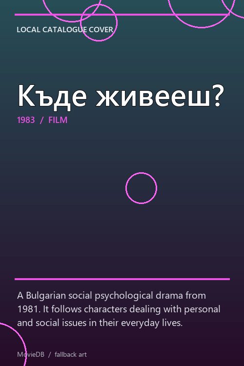 Къде живееш? poster